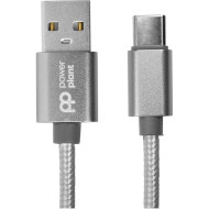 Кабель POWERPLANT USB AM/CM Gray 1м (CA912346)