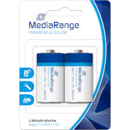 Батарейка MEDIARANGE Premium Alkaline C 2шт/уп (MRBAT108)