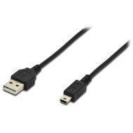 Кабель ASSMANN USB2.0 AM/Mini-BM 1.8м (AK-300130-018-S)