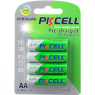 Аккумулятор PKCELL Pre-charged Rechargeable AA 2000mAh 4шт/уп (PC/AA2000-4B)