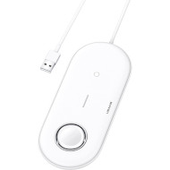 Беспроводное зарядное устройство USAMS 2-in-1 Wireless Charger for Apple iPhone and Apple Watch White (CD119WH01)