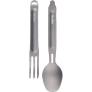 Набір посуду NEXTOOL Titanium Outdoor Spoon & Fork (KT5525)