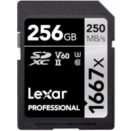 Карта пам'яті LEXAR SDXC Professional 1667x 256GB UHS-II U3 V60 Class 10 (LSD256CB1667)