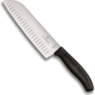 Нож кухонный VICTORINOX SwissClassic Santoku Black 170мм (6.8523.17G)