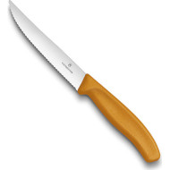 Нож кухонный для стейка VICTORINOX SwissClassic Steak&Pizza Orange 120мм (6.7936.12L9)