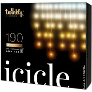 Smart LED гірлянда TWINKLY Icicle AWW 190 Gen II Gold Edition IP44 Transparent Cable (TWI190GOP-TEU)
