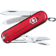 Швейцарский нож VICTORINOX Classic SD Transparent Red Blister (0.6223.TB1)