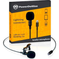Мікрофон петличний POWERDEWISE Lavalier Lapel Microphone with Lightning Connector (PDWLC)