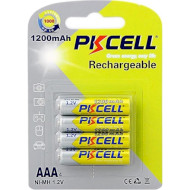 Аккумулятор PKCELL Rechargeable AAA 1200mAh 4шт/уп (6942449545329)