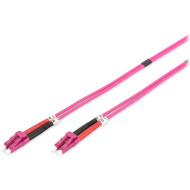 Оптический патч-корд DIGITUS LC/UPC-LC/UPC, MM OM4, Duplex, 7м, Violet (DK-2533-07-4)