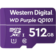 Карта пам'яті WD microSDXC Purple SC QD101 512GB UHS-I Class 10 (WDD512G1P0C)