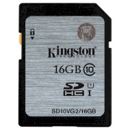 Карта пам'яті KINGSTON SDHC 16GB UHS-I Class 10 (SD10VG2/16GB)