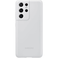 Чехол SAMSUNG Silicone Cover для Galaxy S21 Ultra Light Gray (EF-PG998TJEGRU)