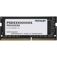 Модуль памяти PATRIOT Signature Line SO-DIMM DDR4 2666MHz 4GB (PSD44G266682S)