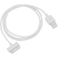 Кабель POWERPLANT USB2.0 AM/Apple 30-pin White 1м (DV00DV4045)