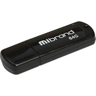 Флешка MIBRAND Grizzly 64GB USB2.0 Black (MI2.0/GR64P3B)