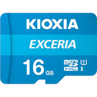 Карта памяти KIOXIA (Toshiba) microSDHC Exceria 16GB UHS-I Class 10 + SD-adapter (LMEX1L016GG2)