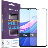 Защитное стекло MAKE Full Cover Full Glue для Vivo Y31 (MGF-VY31)