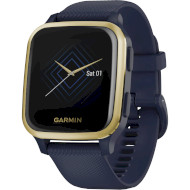 Смарт-годинник GARMIN Venu Sq Music Light Gold Aluminium Bezel with Navy Case and Silicone Band (010-02426-12)