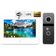 Комплект відеодомофона NEOLIGHT Alpha HD WF White + Prime FHD Pro Graphite