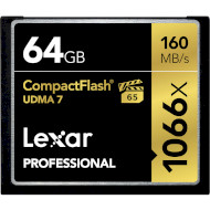 Карта памяти LEXAR CompactFlash Professional 1066x 64GB VPG-65 1066x (LCF64GCRB1066)