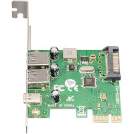 Контролер FRIME PCIe to 2xUSB3.0 + 1xUSB-C3.0 (ECF-PCIETOUSB007.LP)