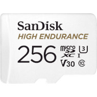 Карта пам'яті SANDISK microSDXC High Endurance 256GB UHS-I U3 V30 Class 10 + SD-adapter (SDSQQNR-256G-GN6IA)