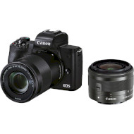 Фотоапарат CANON EOS M50 Mark II Kit Black EF-M 15-45mm f/3.5-6.3 IS STM + EF-M 55-200mm f/4.5-6.3 IS STM (4728C041)