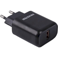 Зарядное устройство MAXXTER 1xUSB-A, QC3.0 Black w/Micro-USB cable (WC-QC-ATM-01)