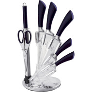 Набір кухонних ножів на підставці BERLINGER HAUS Purple Eclipse 8пр (BH-2670)