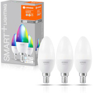 Розумна лампа LEDVANCE Smart+ Classic Multicolor E14 2700-6500K 3шт (4058075485938)