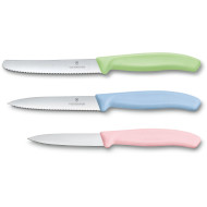 Набір кухонних ножів VICTORINOX Swiss Classic Trend Colors Paring Knife Set Multicolor 3пр (6.7116.34L3)