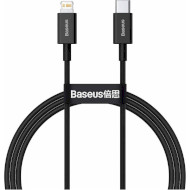 Кабель BASEUS Superior Series Fast Charging Data Cable Type-C to iP PD 20W 1м Black (CATLYS-A01)
