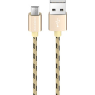 Кабель BOROFONE BX24 Ring Current Micro-USB 1м Gold