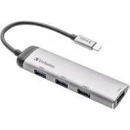 USB хаб VERBATIM USB-C Multiport Hub (49147)