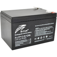 Акумуляторна батарея RITAR LiFePO4 R-LFP 12.8V 12Ah (12.8В, 12Агод, BMS)