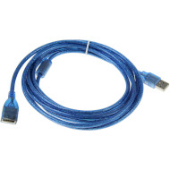Кабель-подовжувач RITAR USB 2.0 AM/AF 1.5м Blue