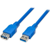 Кабель-удлинитель VOLTRONIC USB3.0 AM/AF 0.5м Blue (YT-3.0AM\AF-0.5BL)