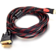 Кабель VOLTRONIC HDMI - DVI 3м Black (YT-HDMI (M)-DVI (M)-3.0)
