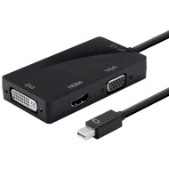 Адаптер VOLTRONIC Mini DisplayPort - DVI/VGA/HDMI Black (YT-C-MNDP(M)/HDMI/VGA/DVI)