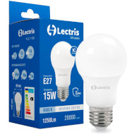 Лампочка LED LECTRIS A60 E27 15W 4000K 220V (1-LC-1108)