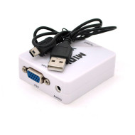 Адаптер VEGGIEG VGA to HDMI White (YT-C-VH-101)