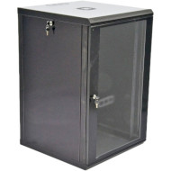 Настенный шкаф 19" CMS UA-MGSWL186B (18U, 602x600мм, RAL9005)
