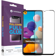 Захисне скло MAKE Full Cover Full Glue для Galaxy A22 (MGF-SA22)