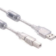 Кабель RITAR USB 2.0 AM/BM 1.8м Transparent