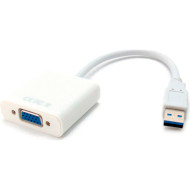 Адаптер VOLTRONIC USB - VGA White (YT-C-USB3.0(M)/VGA(F))