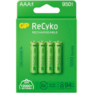 Акумулятор GP ReCyko 1000 AAA 950mAh 4шт/уп (GP100AAAHCE-2EB4)