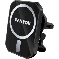 Автодержатель для смартфона с беспроводной зарядкой CANYON Magnetic Car Holder and Wireless Charger (CNE-CCA15B01)