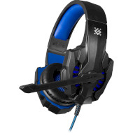 Навушники геймерскі DEFENDER Warhead G-390 Black/Blue (64038)