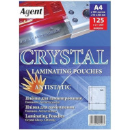 Плівка для ламінування AGENT Crystal Antistatic A4 80мкм 100арк (3140012)